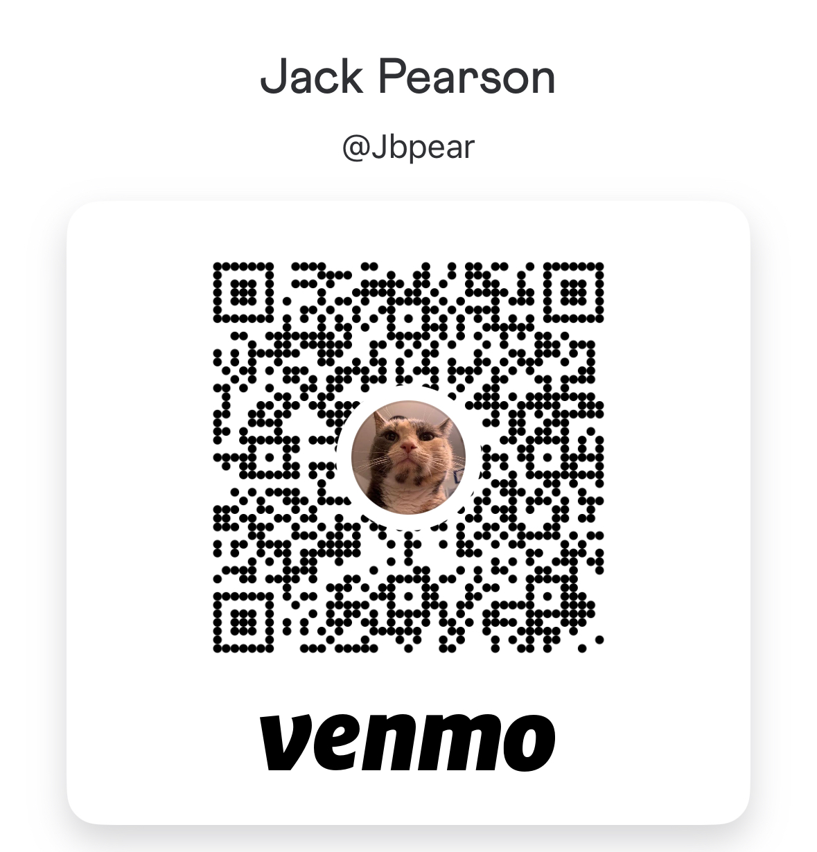 Support with Venmo